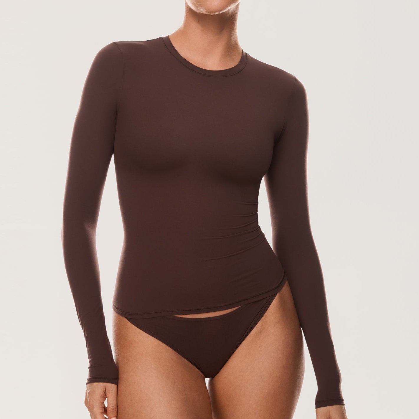 Sculpt Long Sleeve Brown