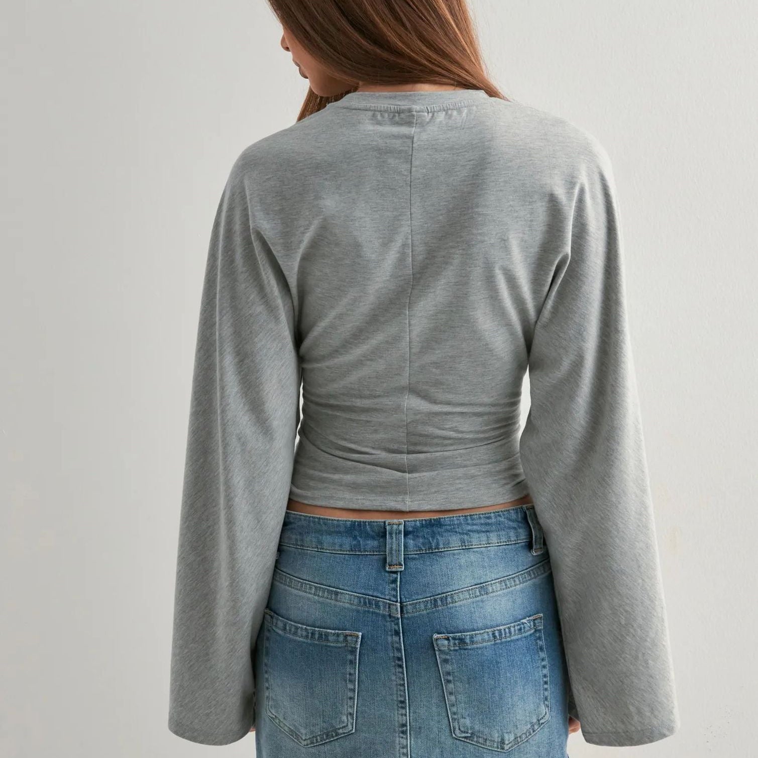 Cinched Long Sleeve Top
