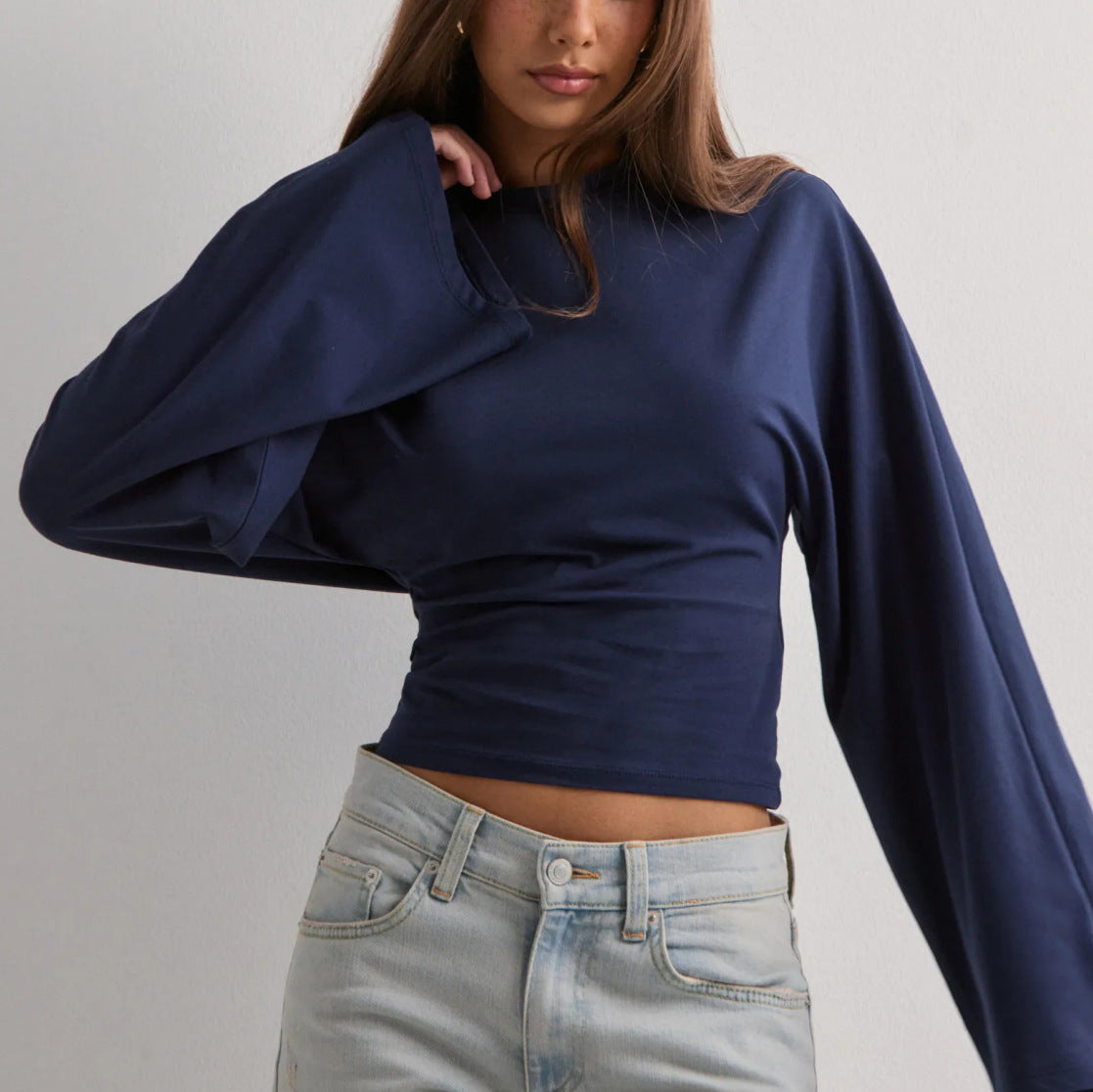 Cinched Long Sleeve Top