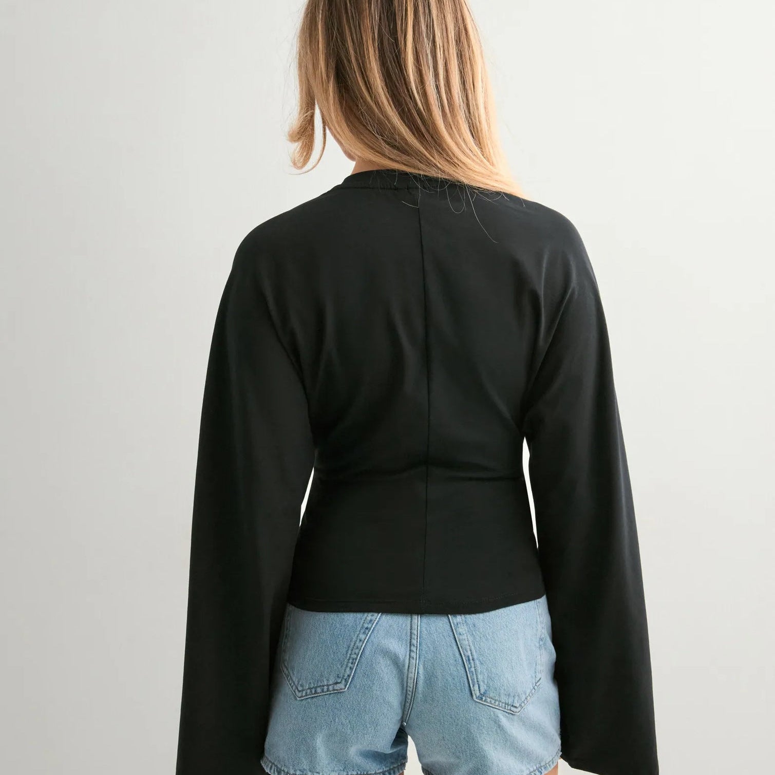 Cinched Long Sleeve Top