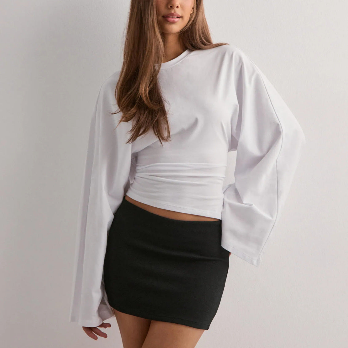 Cinched Long Sleeve Top