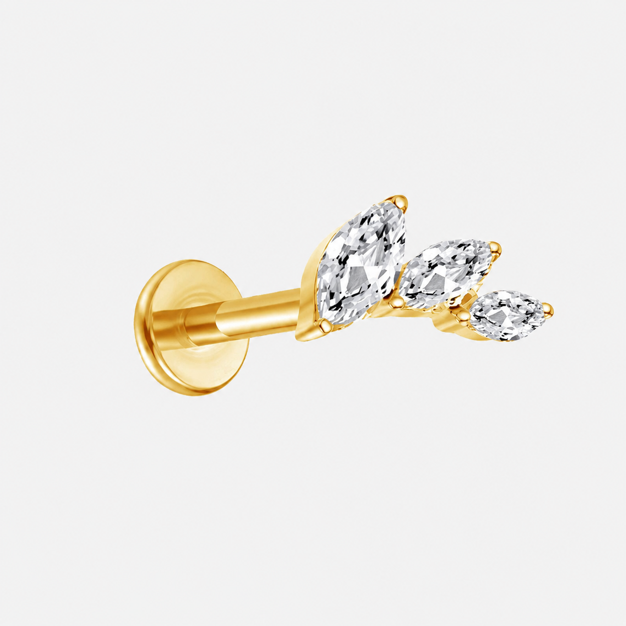 Arched Leaf Stud