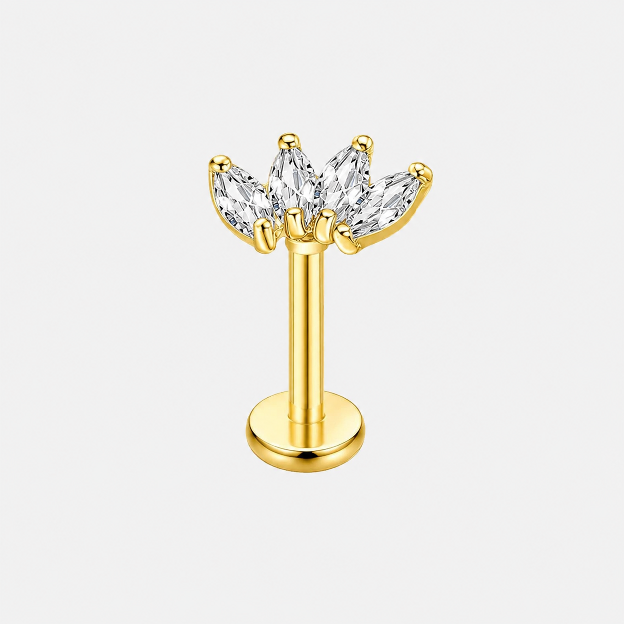 Titanium Crown Earring