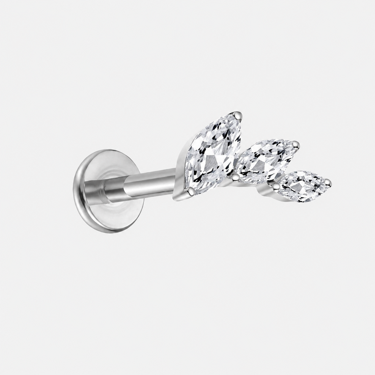 Arched Leaf Stud