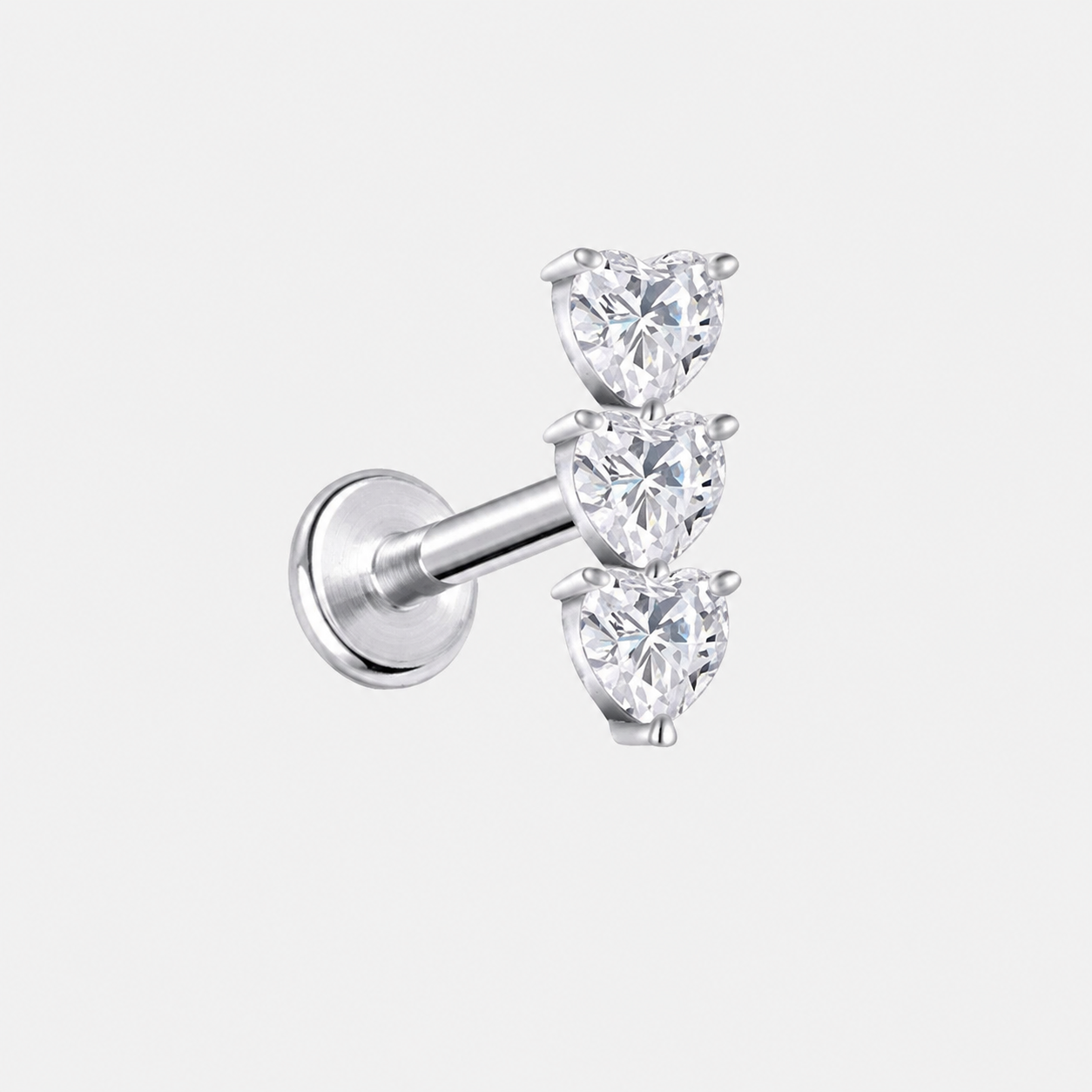 Heart Trio Stud