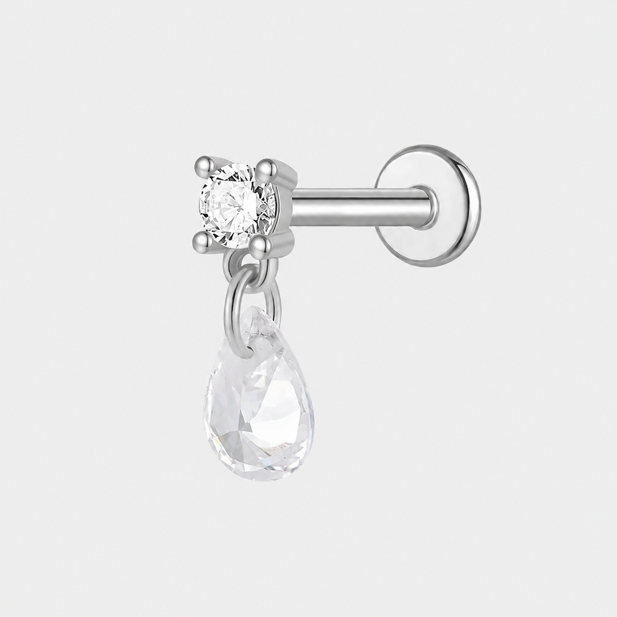 Titanium Teardrop Earring