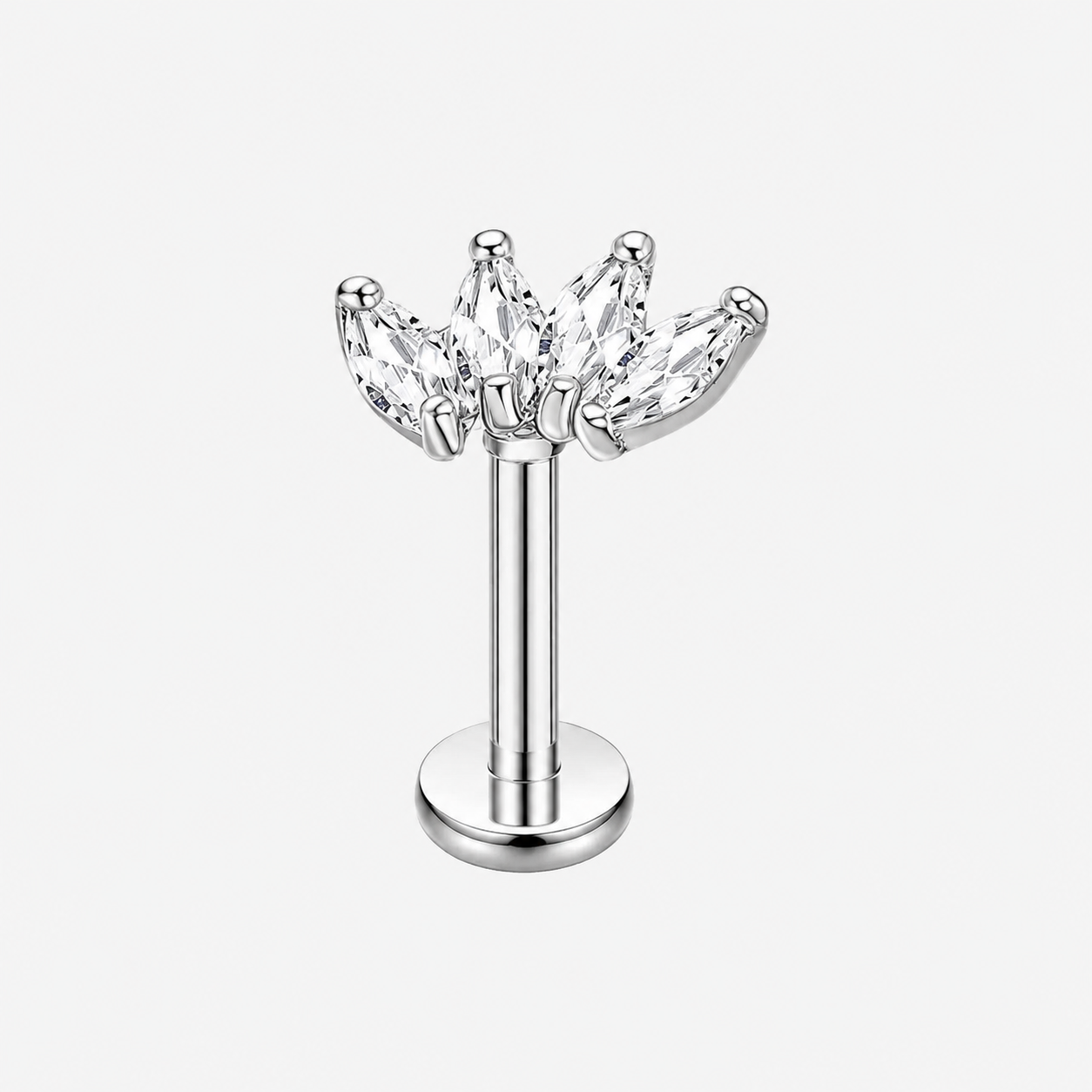 Titanium Crown Earring